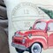 Red Truck pillow cover, Embroidered Truck Christmas pillow cover product 2